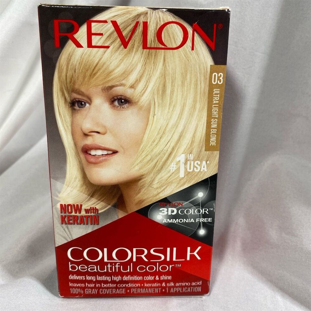 Revlon Colorsilk Hair Dye 03 Ultra Light Sun Blonde Ammonia-Free